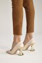 Empire Nude Matte 8 cm Women's Stiletto, High Heels - 6