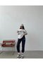 White Black Valiri Printed Tracksuit T-shirt Summer Set - 3