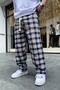نمط Sweatpants النسيج رقيقة الأزرق - 2