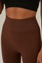 Coffee Seamless Seamless Tightening Open Leggings Slimming and Firming High Waist - 2