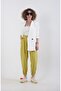 Pistachio Green Elastic Waist and Leg Trousers