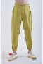 Pistachio Green Elastic Waist and Leg Trousers - 2