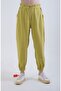 Pistachio Green Elastic Waist and Leg Trousers - 3