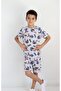 Boy's Dinosaur Pattern Capri Basic Suit - 3