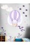 Flying Balloon Rabbit Pastel Color Wall Sticker Set Nr74365914