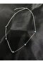 Women's Silver Evil Eye Beaded Bijouterie Necklace - 2