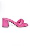 P713014109 Fuchsia Thick Heeled Women's Slippers - 7