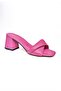 P713014109 Fuchsia Thick Heeled Women's Slippers - 8