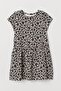 Leopard Patterned Short Sleeve Girl's Summer Dress - 3