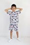 Boy's Dinosaur Pattern Capri Basic Suit - 4