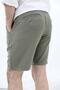 Men's Khaki Musli Lace-up Linen Shorts - 2