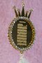 Gold Ayetel Kursi Evil Eye Prayer for Dream Catcher, Camel Feather Rearview Ornament - 2