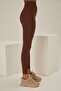 Coffee Seamless Seamless Tightening Open Leggings Slimming and Firming High Waist - 3