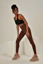 Coffee Seamless Seamless Tightening Open Leggings Slimming and Firming High Waist - 4