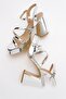 Heas Silver Women's Heeled Shoes - 5
