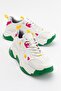 Lecce White Green Multi Women's Sports Shoes