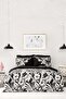 Pio Black Double Satin 100% Cotton Duvet Cover Set