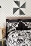 Pio Black Double Satin 100% Cotton Duvet Cover Set - 2