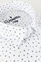 Men's Navy Blue Classic Cut Cotton Short Sleeve Shirt with Pockets - 2