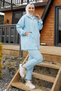 Amor Basic Zweiteiliger Anzug – Babyblau - 4