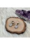 Women's Steel Square Zircon Stone Earrings - 4