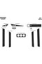 Meriç ®   Mercedes 190 Front Glove Box Trim Carbon 11 Pieces 1983-1993