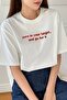 Unisex White Zero In Your Printed Oversize T-shirt - 3