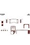 Meriç ®   Mitsubishi Fuso Center Front Torpedo Coating Mahogany 36 Pieces 2005-› - 4