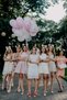 Bride To Be LED Lighted Chain Balloon Decoration Set Venue Room Bride Bachelorette Party Silver Set - 3