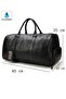 Leather Travel Bag with Shoe Compartment and Hand and Shoulder Strap8683255012213 - 3