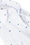 Men's Blue Pocket Classic Cut Cotton Short Sleeve Shirt - 3
