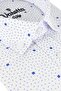 Men's Blue Pocket Classic Cut Cotton Short Sleeve Shirt - 4