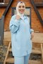 Amor Basic Zweiteiliger Anzug – Babyblau - 3