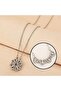 Zircon Stone Multiple Hearts Openable and Closed Magnet Clover Steel Necklace - 2