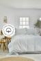 4 Elements Light Blue 100% Cotton Single Duvet Cover Set Water
