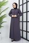 Women's Plus Size Front and Ankle Stone Embroidered Honeycomb Fabric Top Coat Summer 1323 - 2