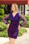 Sequin Velvet Dress Double Breasted Special Occasions Trend - 6