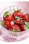 Murano Green Heart-pink Strawberry Necklace - 2