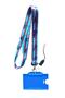 Claret Red Blue Card Strap Rope, Collar Strap Rope, Neck Strap and Phone Strap Apparatus, Blue Horizontal Card Holder