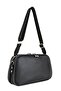 Women's Black Three-Eye Crossbody Shoulder Bag Mv015