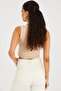 Women's Camel Window Piped Crop Blouse KZ2446 - 5