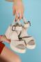 Women's Beige Leather Orthopedic Sandals - 2