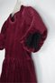 Baby Girl Balloon Sleeve Velvet Dress - 3