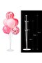 Balloon Stand 7-Piece Transparent Color Footed Balloon Stand - 2