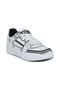 28129 White - Black Summer Unisex Kids Sneaker Casual Sports Shoes - 2