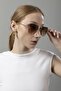 Crystal Square Women's Sunglasses Brown - 2