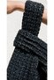 Fountain Crochet Handbag / Knot Wrist Bag / Japanese Knot Bag Black - 2
