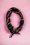 Black Chain Shawl Patterned Bandana Scarf New Season Hair Accessory - 2