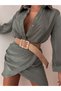 Straw Elastic Women's Belt with Square Color Buckle, Jacket Belt, Shirt Belt, Dress Belt - 2