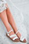 Fls-101 Genuine Leather White Women's Sandals - 2